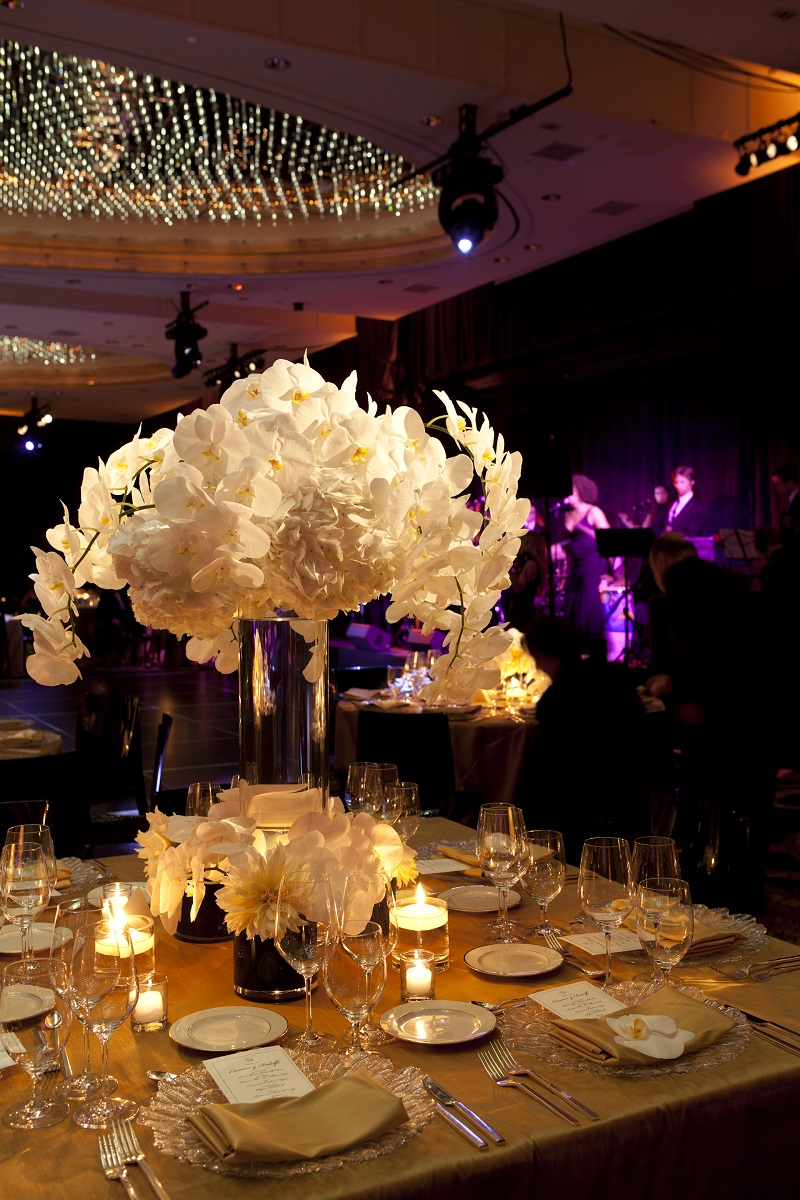 White Orchid Centerpieces New York Florists Elena Damy 800