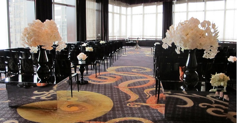 black and white wedding decor destination weddings new york elena damy event design 800
