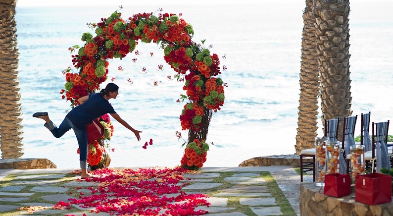 elena damy criss cross petal ceremony aisle destination weddings los cabos