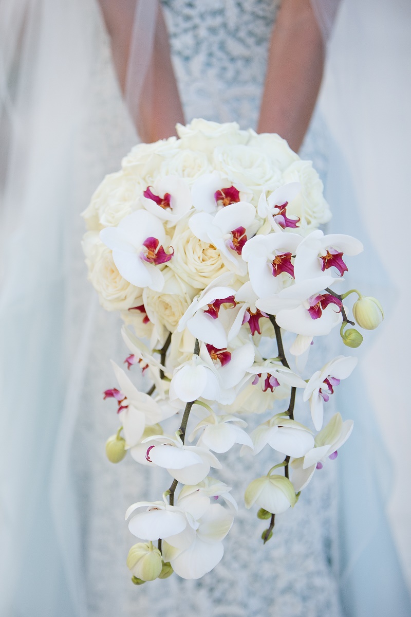 bridal bouquet with orchids elena damy floral
