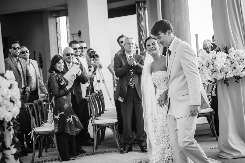 bridal recessional destination weddings mexico white ceremony flowers elena damy