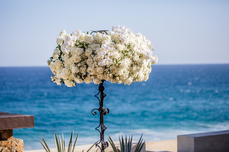 floral arrangements beach weddings mexico florists los cabos elena damy