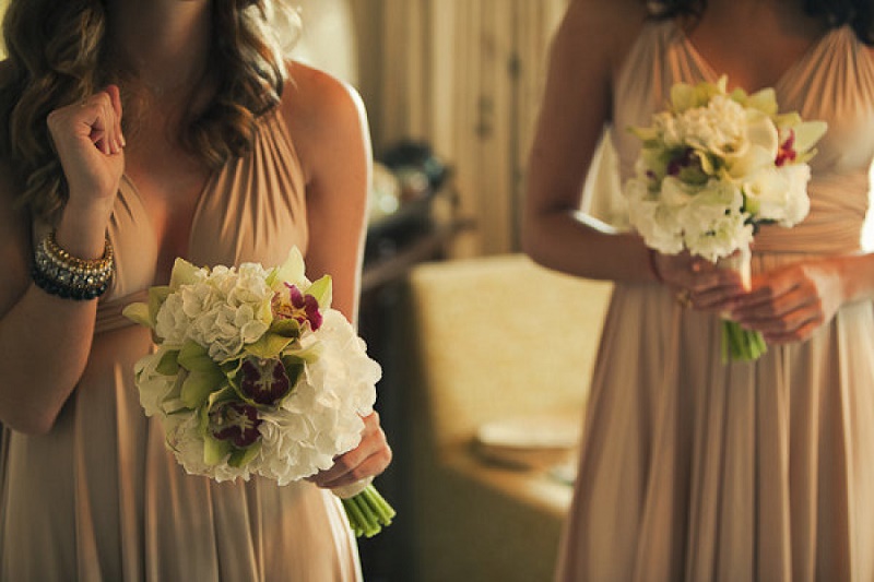 bridesmaids bouquets with orchids elena damy best florists in mexico weddings