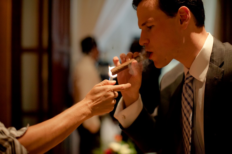 One & Only Palmilla Wedding Elena Damy Event Design - Sara Richardson Photography - -4974 Cuban Cigar Station