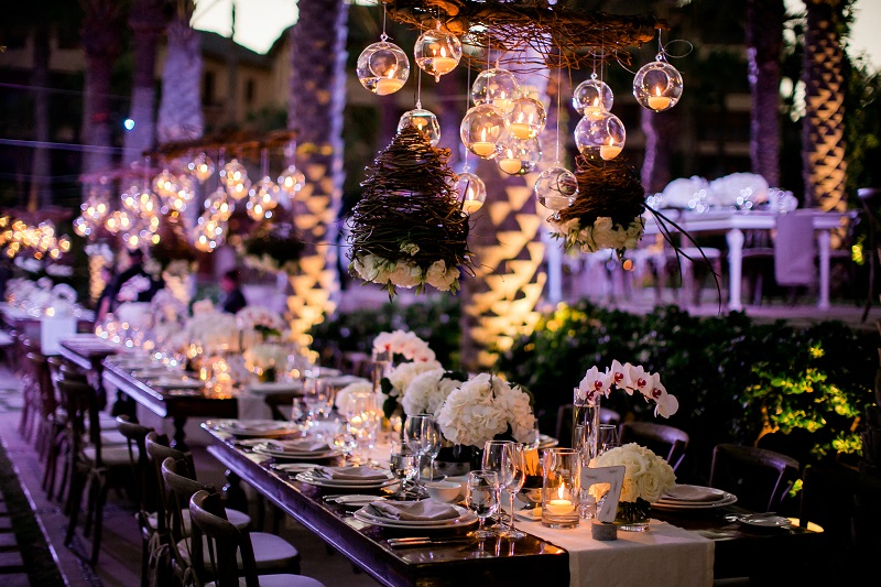 hanging candles long tables destination weddings los cabos elena damy floral design chris plus lynn