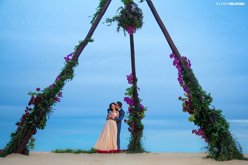 tee pee proposal elena damy floral design destination weddings