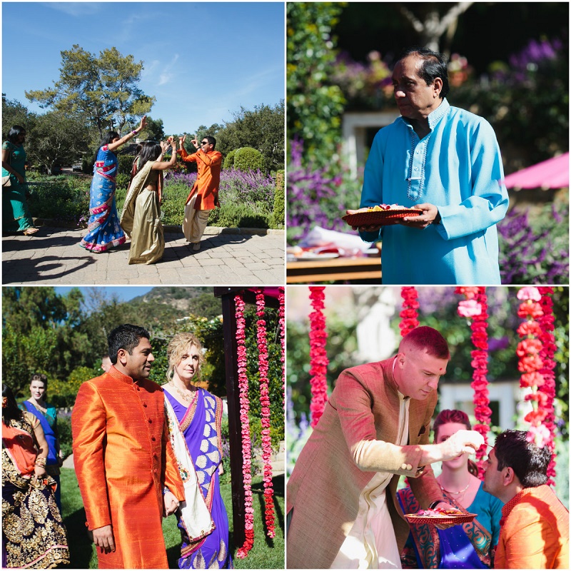 groom arrives hindu ceremony san ysidro weddings santa barbara indian wedding ceremony elena damy