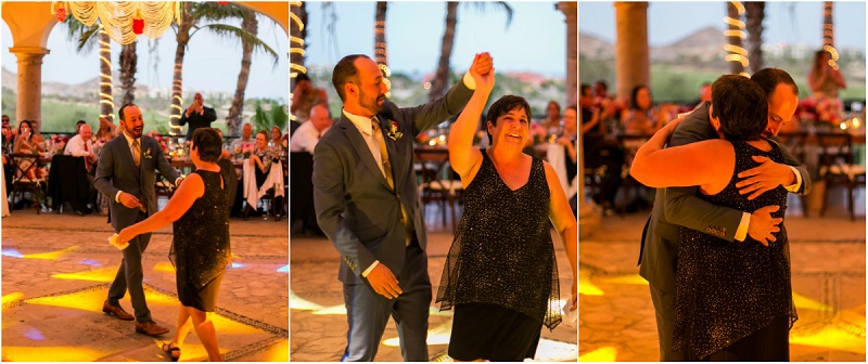 groom dancing with his mom cabo del sol elena damy wedding planners