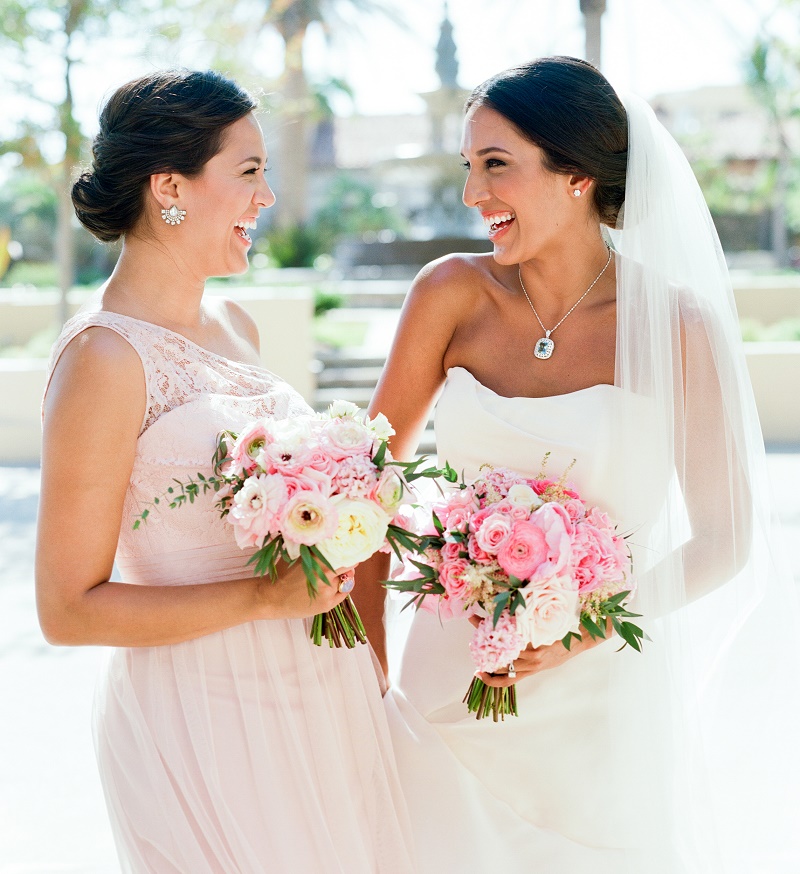 pink bridal bouquets elena damy floral design nancy aidee photo los cabos mexico destination weddings