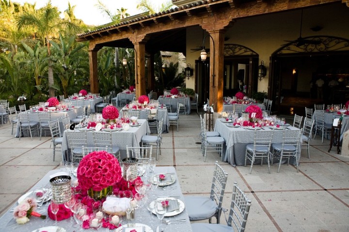 hot pink beach weddings elena damy floral design
