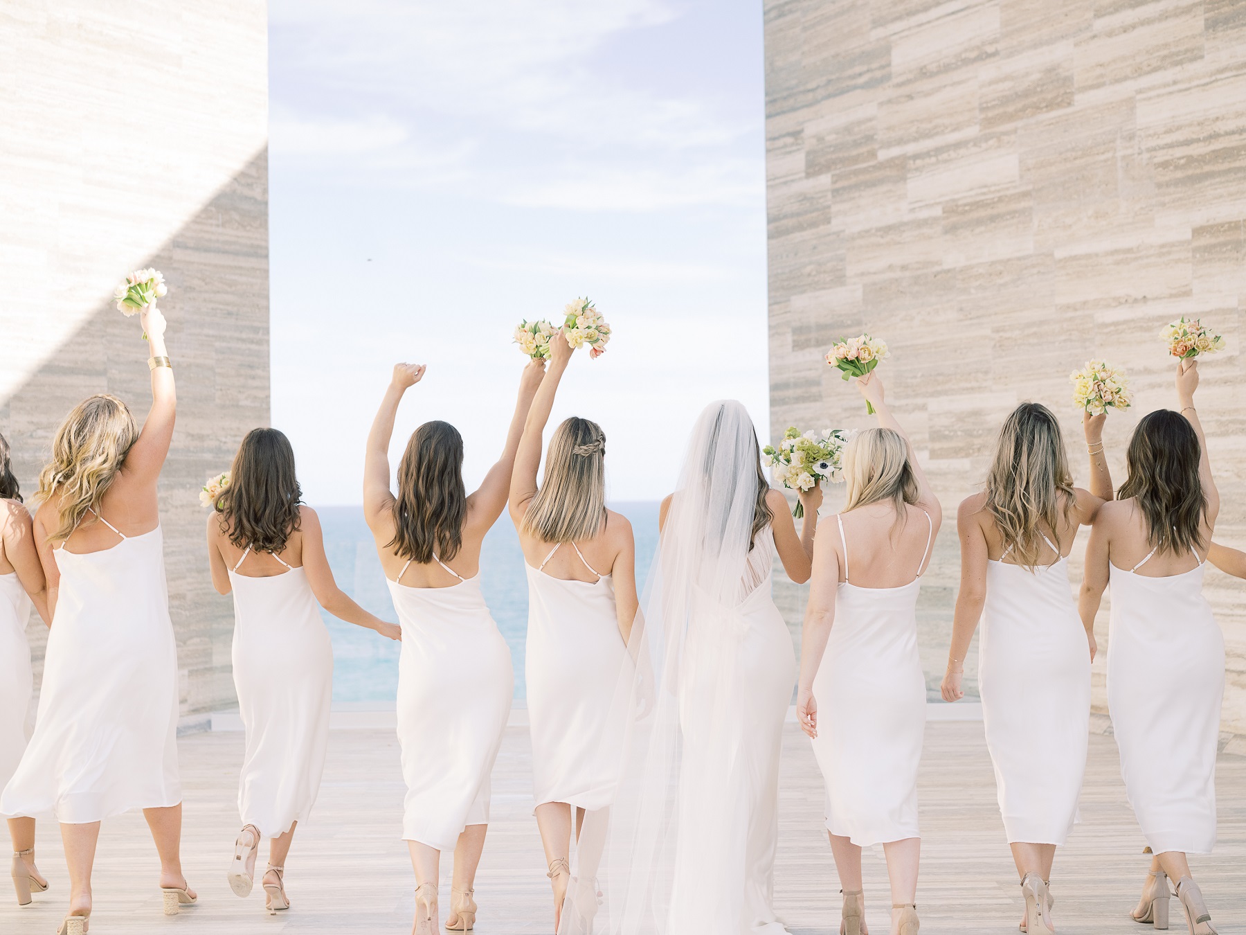 bride and bridesmaids solaz resort