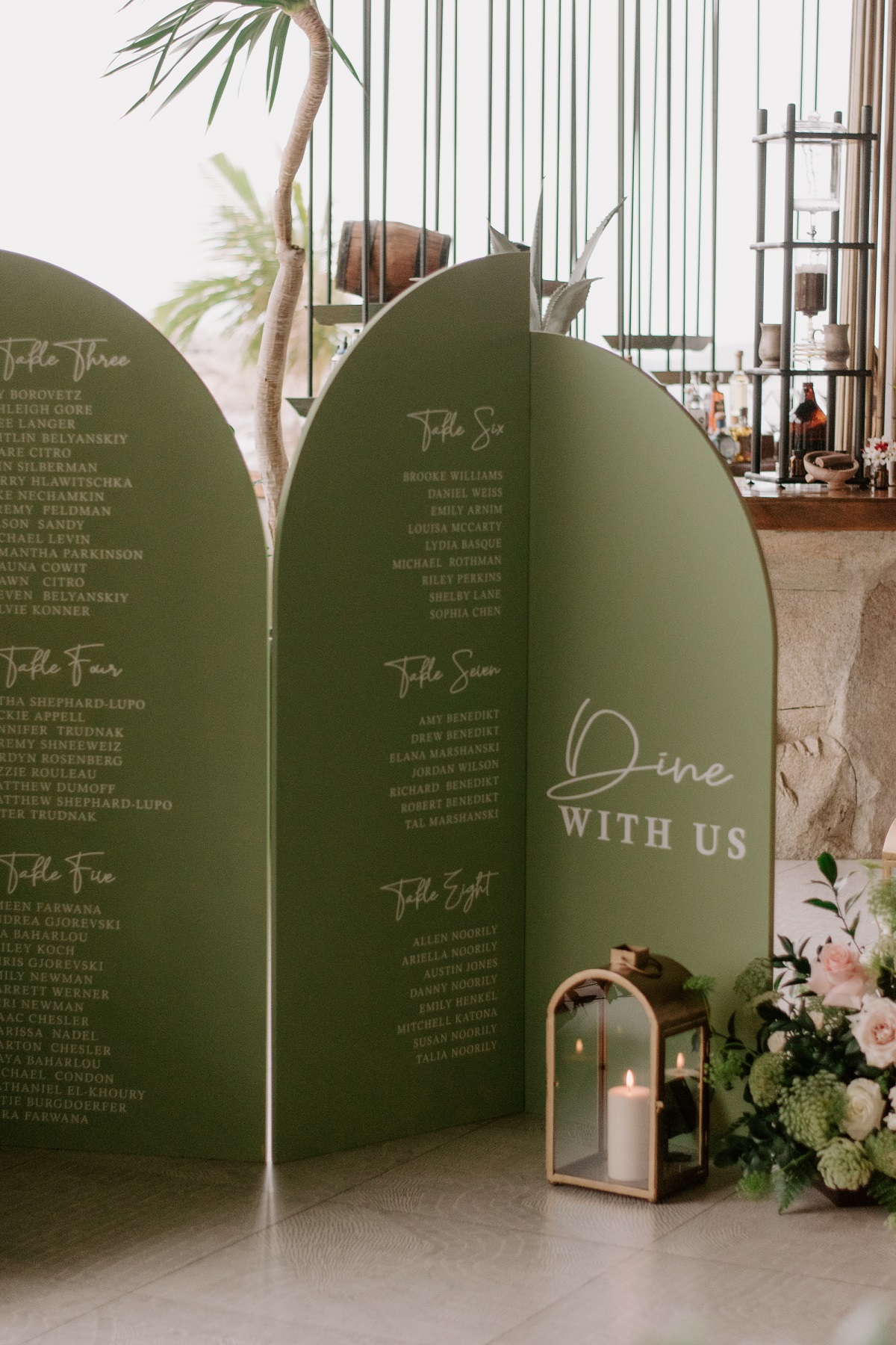 modern seating boards for weddings